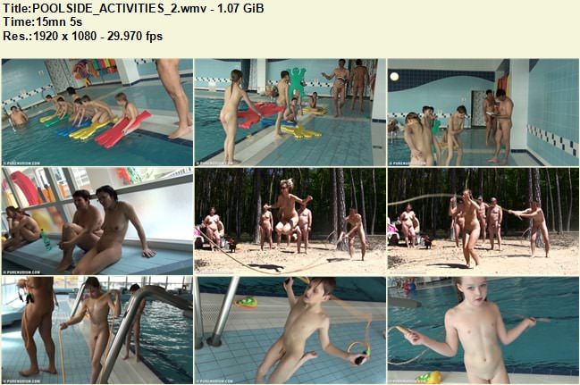 Nudists video - Poolside activities | Naturist Gallery