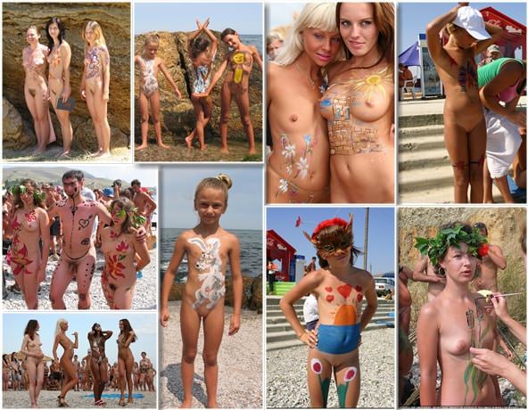 Body paints and colors - family purenudism photo | Naturist Gallery