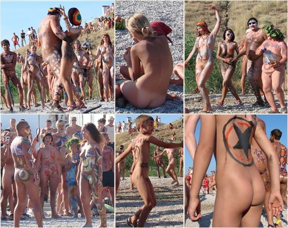 Neptune day dance shot - pure Nudism premium gallery | Naturist Gallery