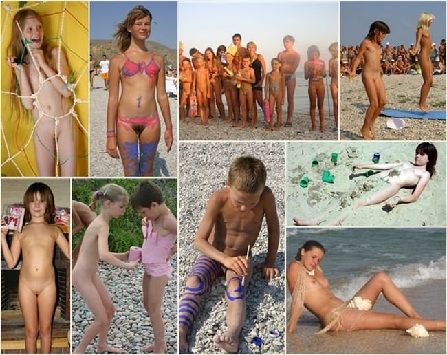 Young child gets painted family naturism gallery Purenudism siterip | Naturist Gallery