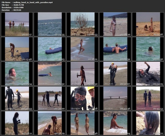 Walking hand in hand with paradise HD nudism video | Naturist Gallery